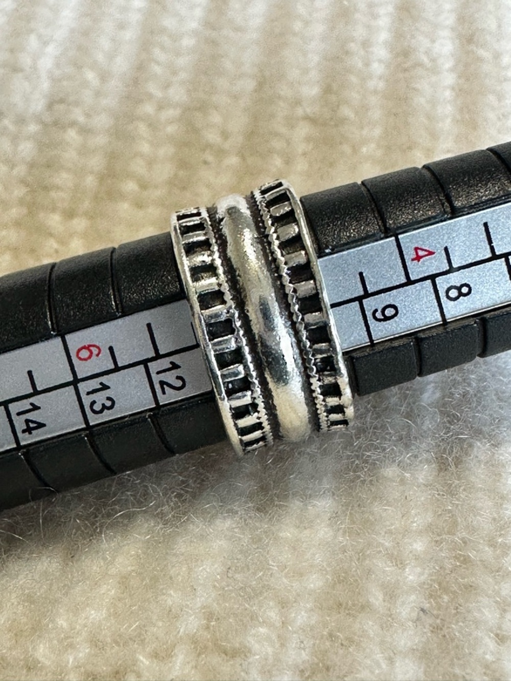 Silver summer toe  ring - Picture 2 of 2